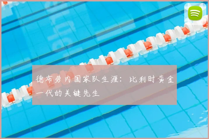 德布劳内国家队生涯:比利时黄金一代的关键先生